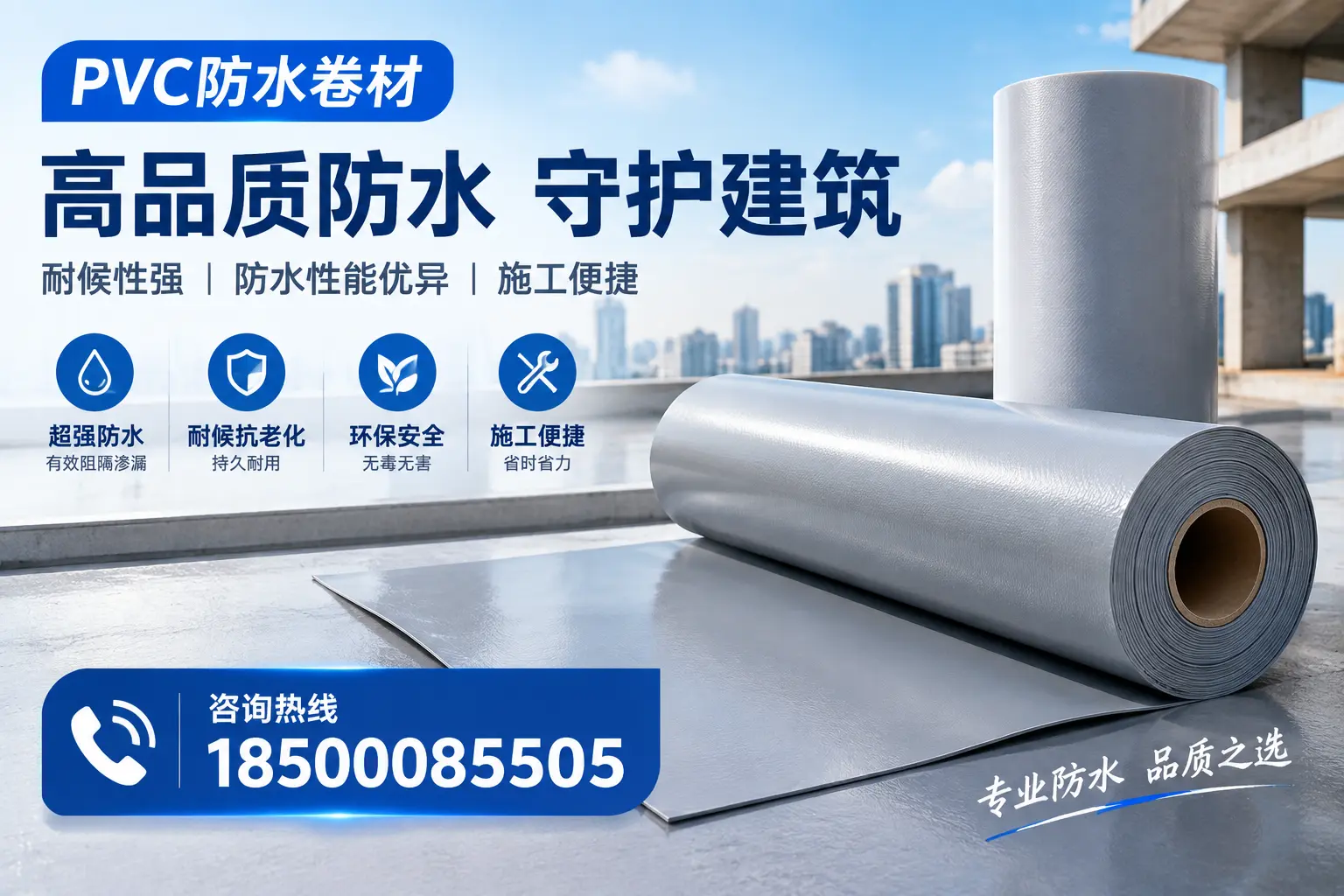PVC防水卷材的防水效果评测，适合凉山的科学依据
